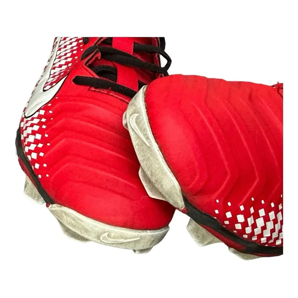 Nike Mens Alpha Menace 2 Shark AQ7653-001 Orange Football Cleats Shoes‎ Size 12
